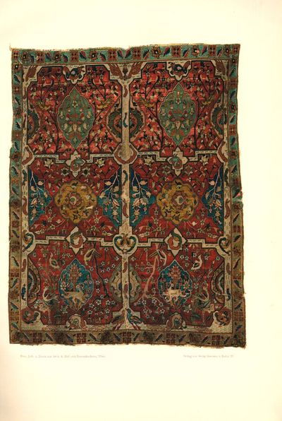 Ein orientalischer teppich vom jahre 1202 n. Chr. Die ältesten orientalischen teppiche. (photo 2)