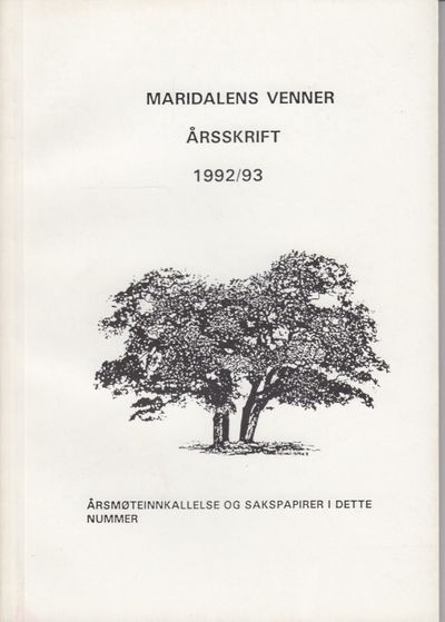 Maridalens Venner. Årsskrift 1992/93.
