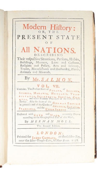 Modern History: or, the Present State of all Nations. Describing their respective Situations, Persons, Habits, Buildings (...) Vol. 7. The Present State of Poland, of Bohemia, Silesia, Moravia, Hungary, Transilvania, Sclavonia, Servia, Croatia; and ot... (photo 2)