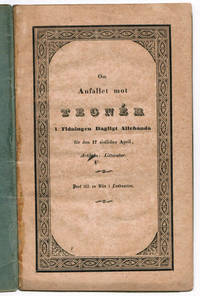 Om Anfallet mot Tegnér i Tidningen Dagligt Allehanda för den 17 sistlidne April, Artikeln:...