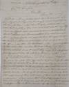 DIFFICULTIES ATTENDANT to building a road between Sturbridge and Southbridge, described in a two page autograph letter, signed, and addressed to Gen. William Crawford in Oakham
