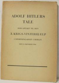 Adolf Hitlers tale som optakt til den 3.…