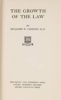 The Growth of the Law. Fifth printing, 1934