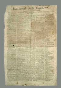 image of National Intelligencer Newspaper, May 19, 1809 (John Adams)