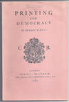 PRINTING AND DEMOCRACY