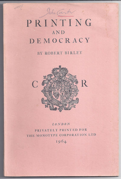 PRINTING AND DEMOCRACY