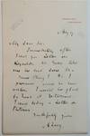 Autograph Letter, signed