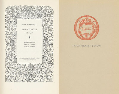 Triumviratet i Lyon. Robert Granjon. Bernard…