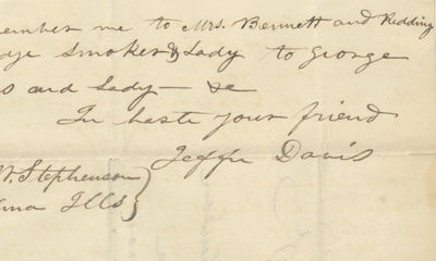 A Very Young Jefferson Davis, Serving in the 1st U.S. Dragoons, Who Later Presided Over a Divided Country with Seceding States, is Interested in Michigan Statehood and Organization of the Territory of Wisconsin