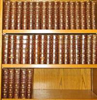 THE WORKS OF CHARLES LEVER. Leather set. Complete in 37 volumes