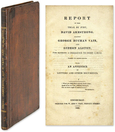 Report of the Trial by Jury David Armstrong Against George Buchan Vair
