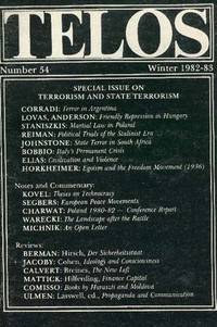 image of TELOS: Special Issue on Terrorism and State Terrorism, No. 54, Winter 1982-83