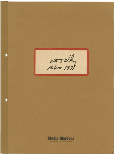 Wm. T. Wiley [William T. Wiley]: Milano 1971 (First Edition)