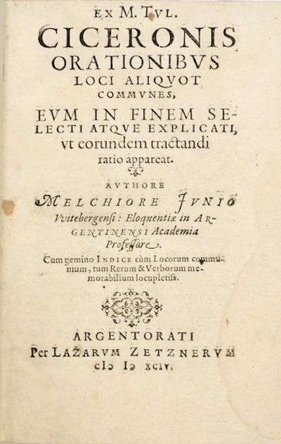 Ex M. Tul. Ciceronis orationibus loci aliquot…