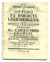 Specimen historicum de oppido et paroecia…