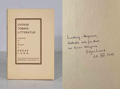 Svensk tobakslitteratur. Anteckningar till en…