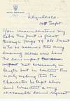 Autograph Letter SIGNED, 2pp on one 8vo sheet of "Hotel Excelsior" stationery, Rome, Sept. 14, n.y.