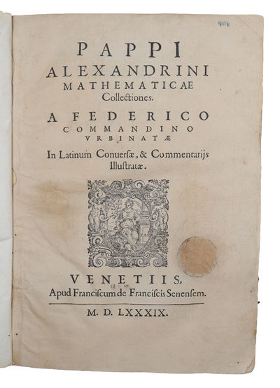 Mathematicae Collectione. A Federico Commandino…