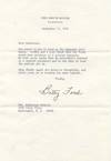 Betty Ford Writes A Month After Becoming First Lady