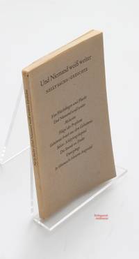 Und Niemand weiss weiter. Gedichte. 1st edition.