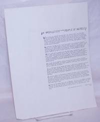 image of An Open Letter to the People of Berkeley