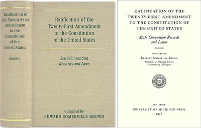 Ratification of the Twenty-First Amendment of the Constitution..