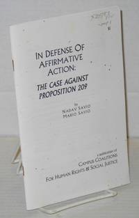 image of In Defense of Affirmative Action: The Case Against Proposition 209