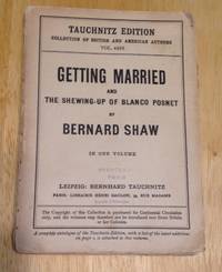 cover of Getting Married and The Shewing-Up of Blanco Posnet