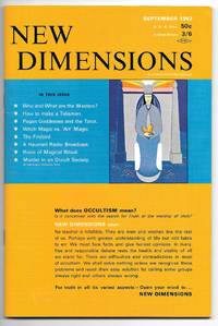 cover of New Dimensions: August/September, 1963