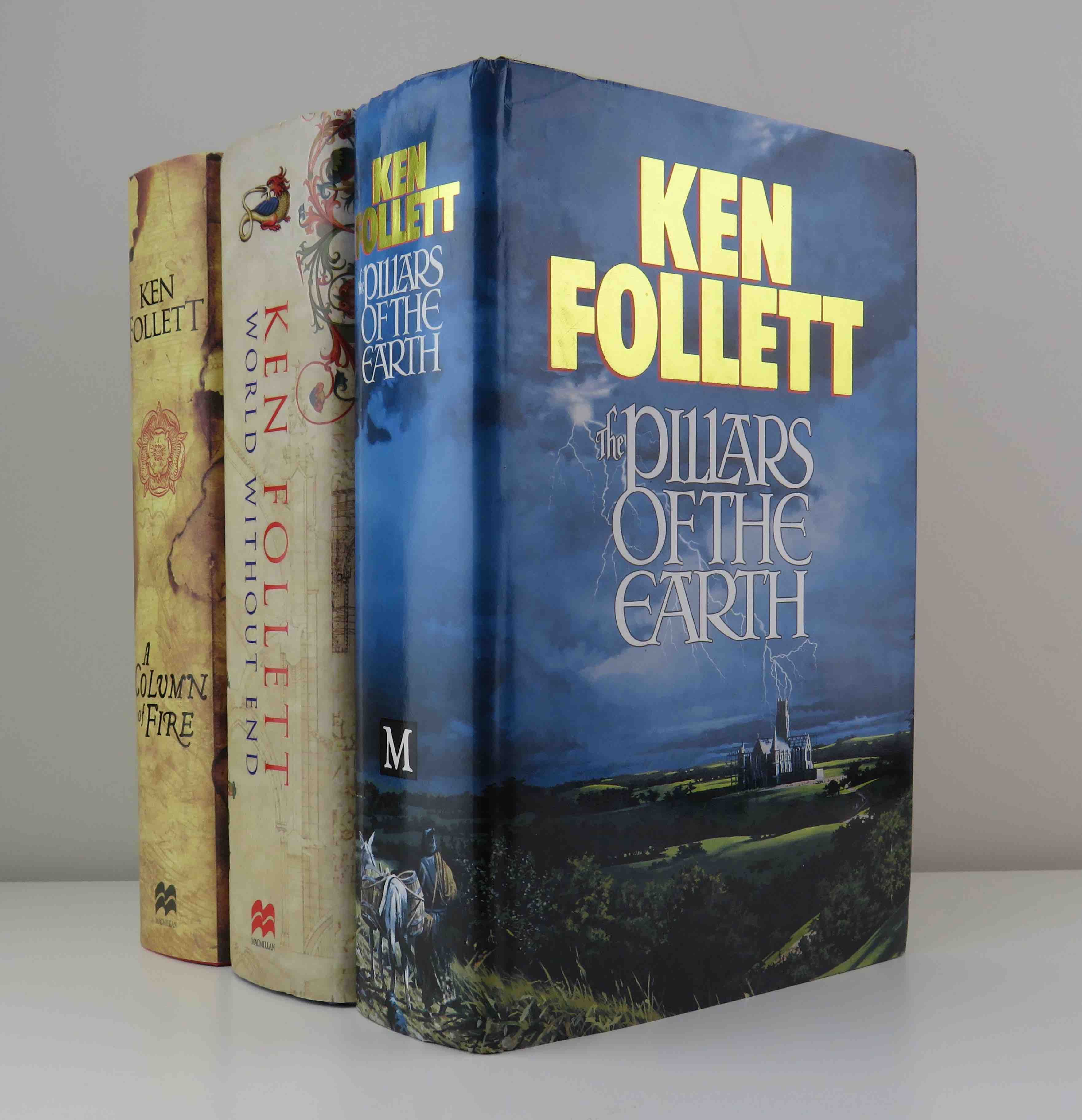 BIBLIO The Pillars of the Earth World Without End & A Column of Fire