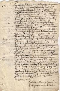 image of Notarial extract from their quitclaim of 1604, (Estienne and his son Marin, of Le Buis-les-Baronnies, southern Dauphiné, now in Drôme)