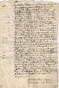 Notarial extract from their quitclaim of 1604, (Estienne and his son Marin, of Le Buis-les-Baronnies, southern Dauphiné, now in Drôme)