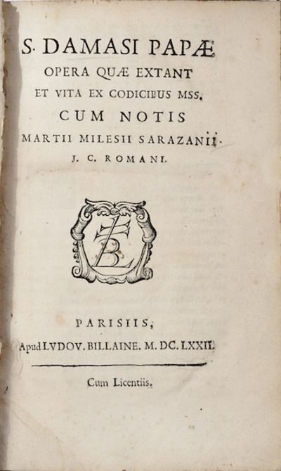 S. Damasi Papae opera quae extant et vita ex…