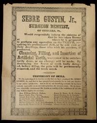 Surgeon Dentist Advertising Broadside