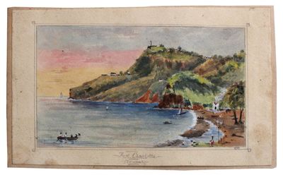 [Watercolors of Antigua and St. Vincent]