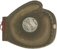 [Baseball Shape Book, cover title]: New York Souvenir September 1908 [Alternative title]: The Morning Newspaper Baseball League sends Greetings and Invites New York to the First Printers' National Baseball Tournament