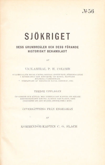 Sjökriget, dess grundregler och dess förande,…