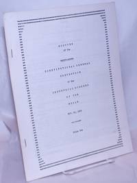 image of Minutes of the Twenty-Ninth Constitutional General Convention of the Industrial Workers of the World, Nov. 29, 1969