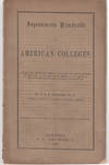 Improvements Practicable in American Colleges. A paper read before the American Association for the Advancement of Education, at its fifth annual session, in the chapel of the University of New York, on the 30th of August, 1855