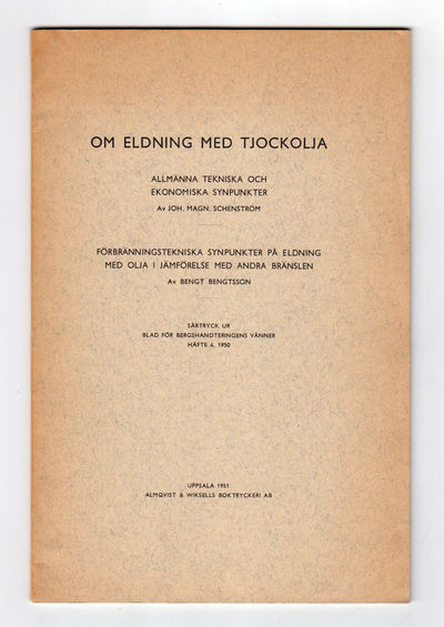 Om eldning med tjockolja. .