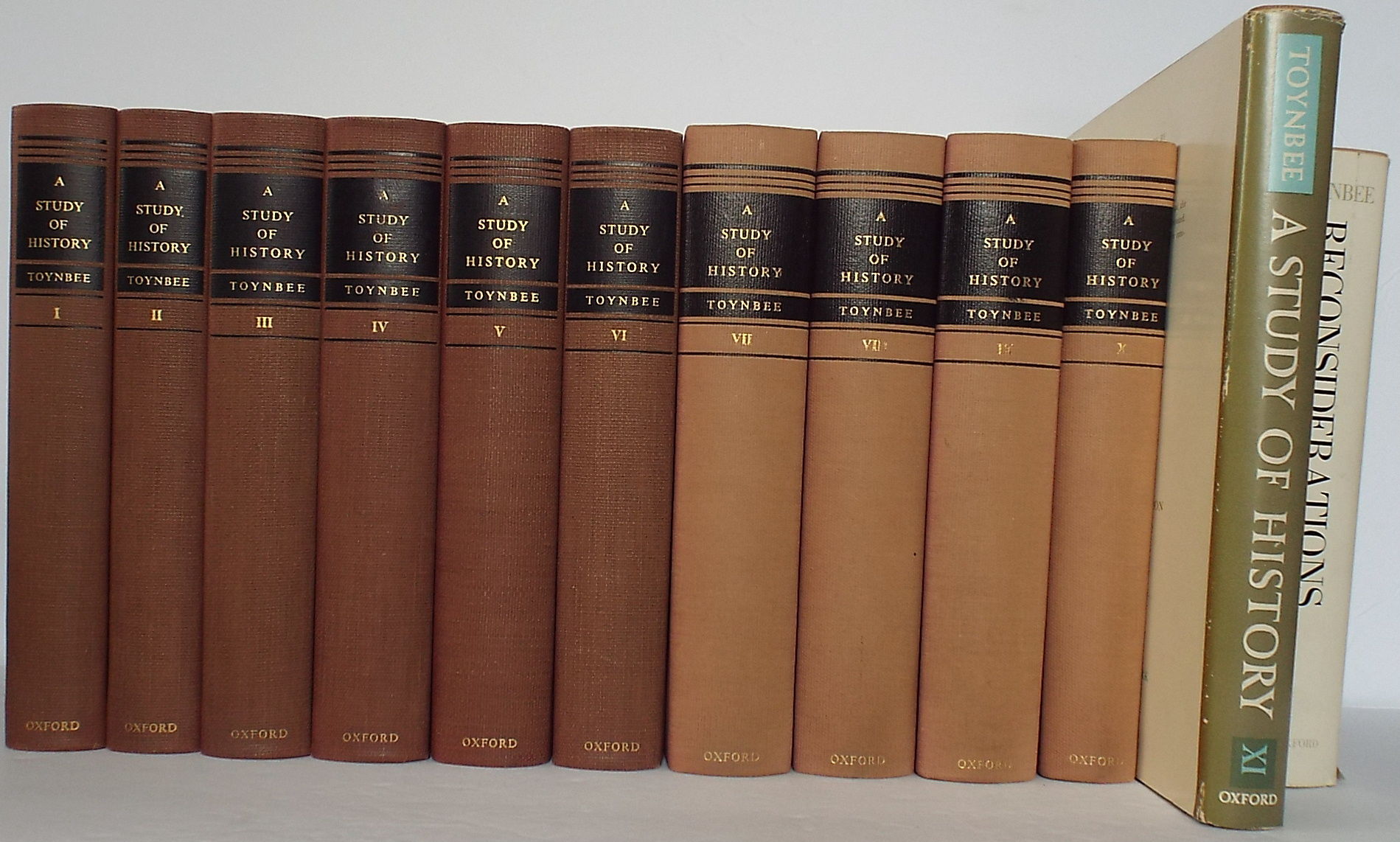 A Study of History. COMPLETE 12 volume set, with Atlas (vol