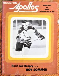 Houston Apollos Program. Houston Vs Dallas, Wednesday, Feb. 6, 1980 de Hockey Ephemera