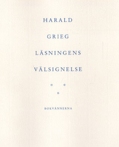 LÄSNINGENS VÄLSIGNELSE.