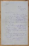 Autograph Letter Signed ("M E Lewes") to publisher [Nicholas] Trübner, asking for Jewish source books for writing DANIEL DERONDA