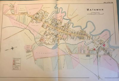 MATAWAN MAP, 1889