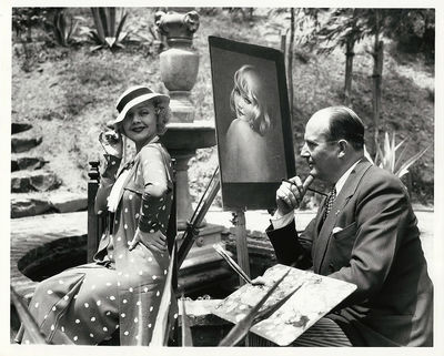 HENRY CLIVE PAINTS ALICE WHITE (1933) Photo