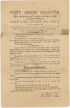 First Union Regatta Public Invitation Handbill
