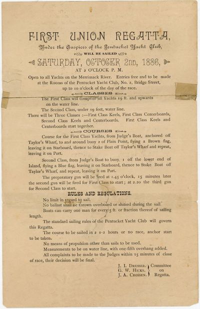First Union Regatta Public Invitation Handbill