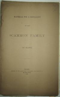 image of Material for a Genealogy of the Scammon Family in Maine