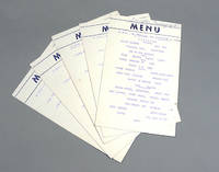 Set Of Ship’s Restaurant Menus, S.S. Comayagua, 1959